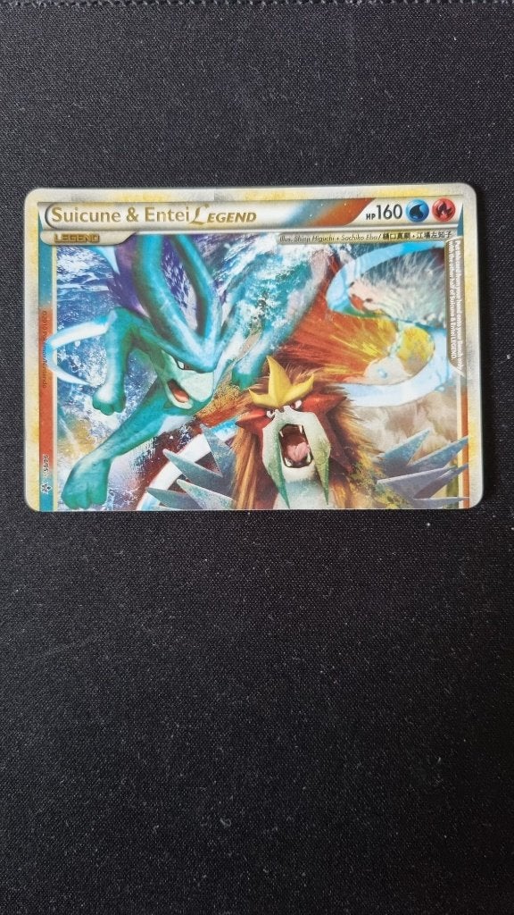 Suicune & Entei Legend (Top) 94/95, Ophalen of Verzenden, Gebruikt, Losse kaart, Foil