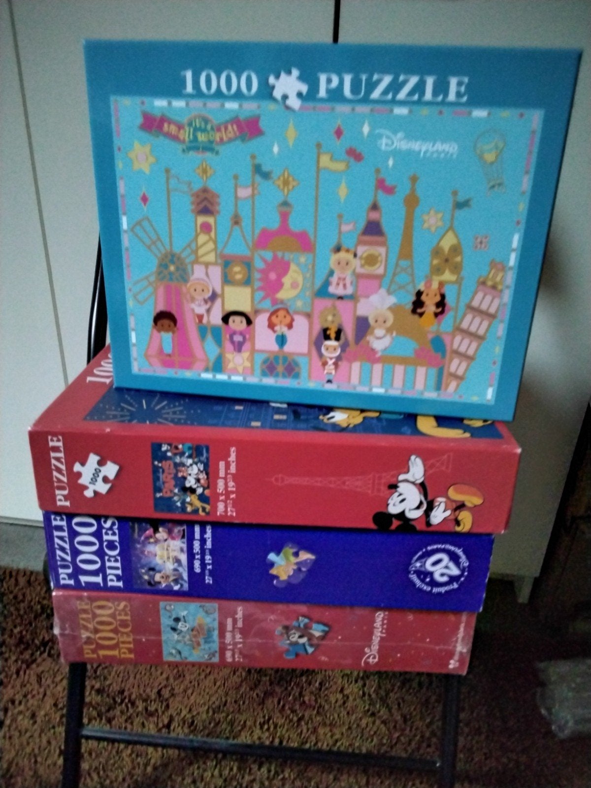 3 Disney puzzels uit DISNEYLAND Parijs, Ophalen of Verzenden, 500 t/m 1500 stukjes