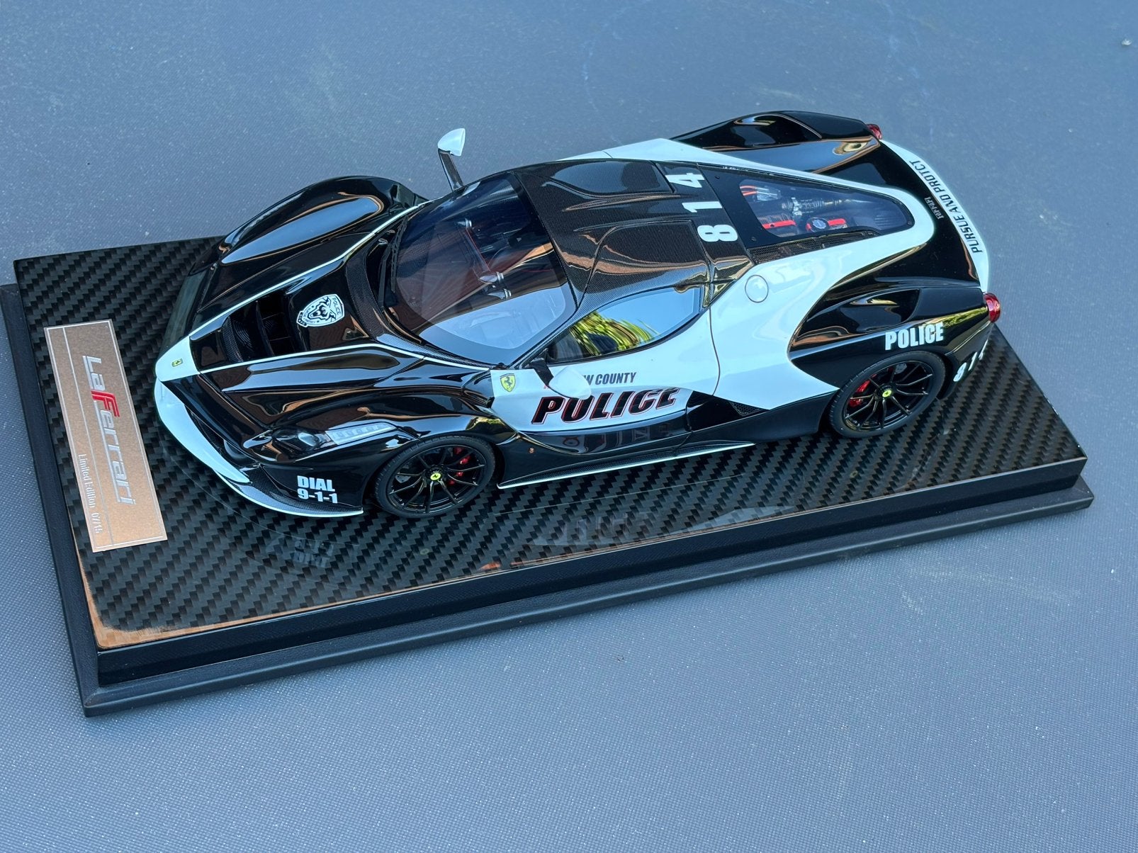 Ferrari Laferrari “Police” Gavin Zigzag youngster 1:18, Overige merken, Gavin, ., Nieuw