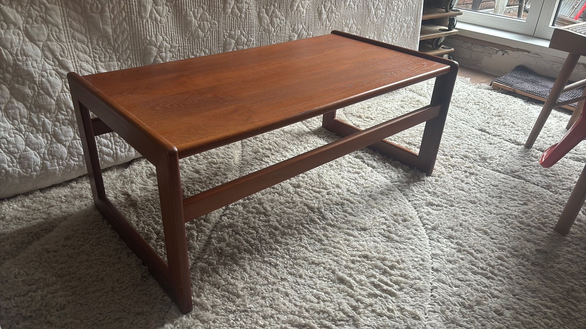 Vintage Teak Koffietafel Salontafel - Minimalistisch Mooi!, Huis en Inrichting, Gebruikt, 50 tot 100 cm, Deens, 50 tot 100 cm