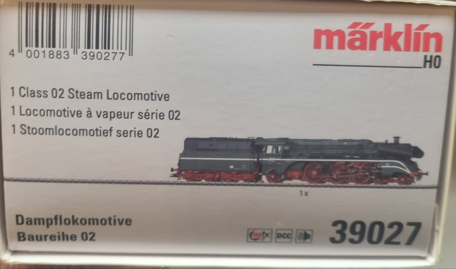 Märklin H0 39027 Stoomlocomotief Serie 02 Nieuw in doos, Ophalen of Verzenden