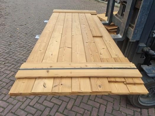 3.74 m2 puntgroef - geschaafd thermowood - nr: tp118, Ophalen, Nieuw, 180 tot 250 cm, Planken