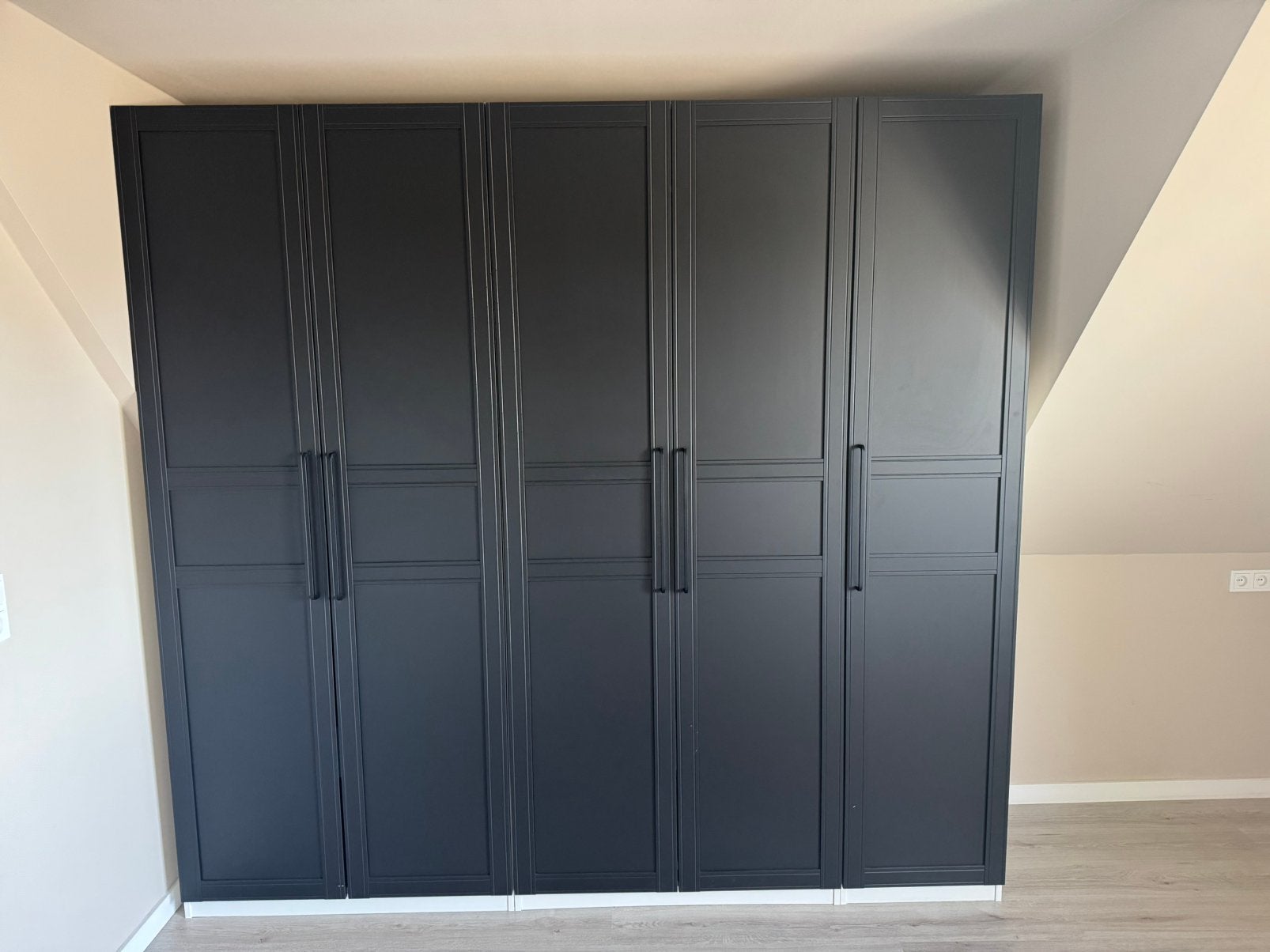 Ikea paxkast deuren zwart, Huis en Inrichting, Ophalen, 200 cm of meer, 50 tot 100 cm, Zo goed als nieuw