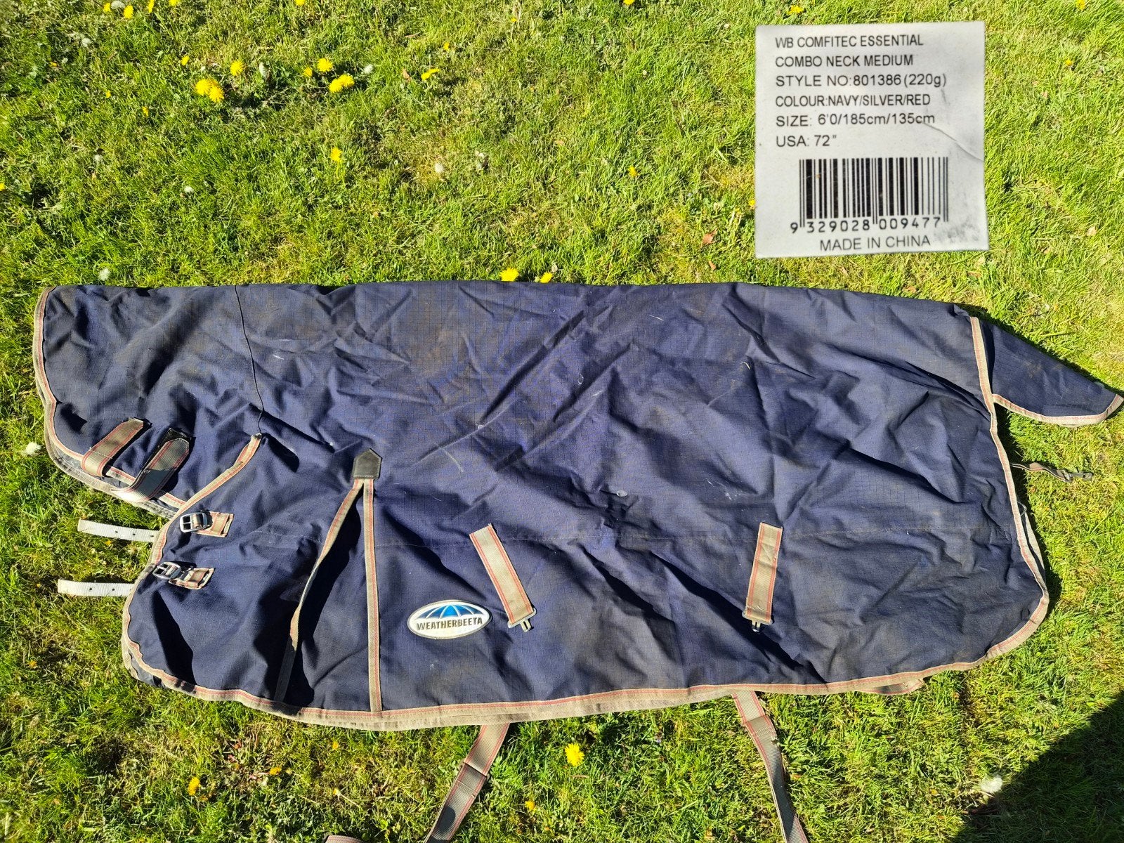 Weatherbeeta winterdeken 220 gr maat 185, Overige merken, Blauw, Deken, Full (L)