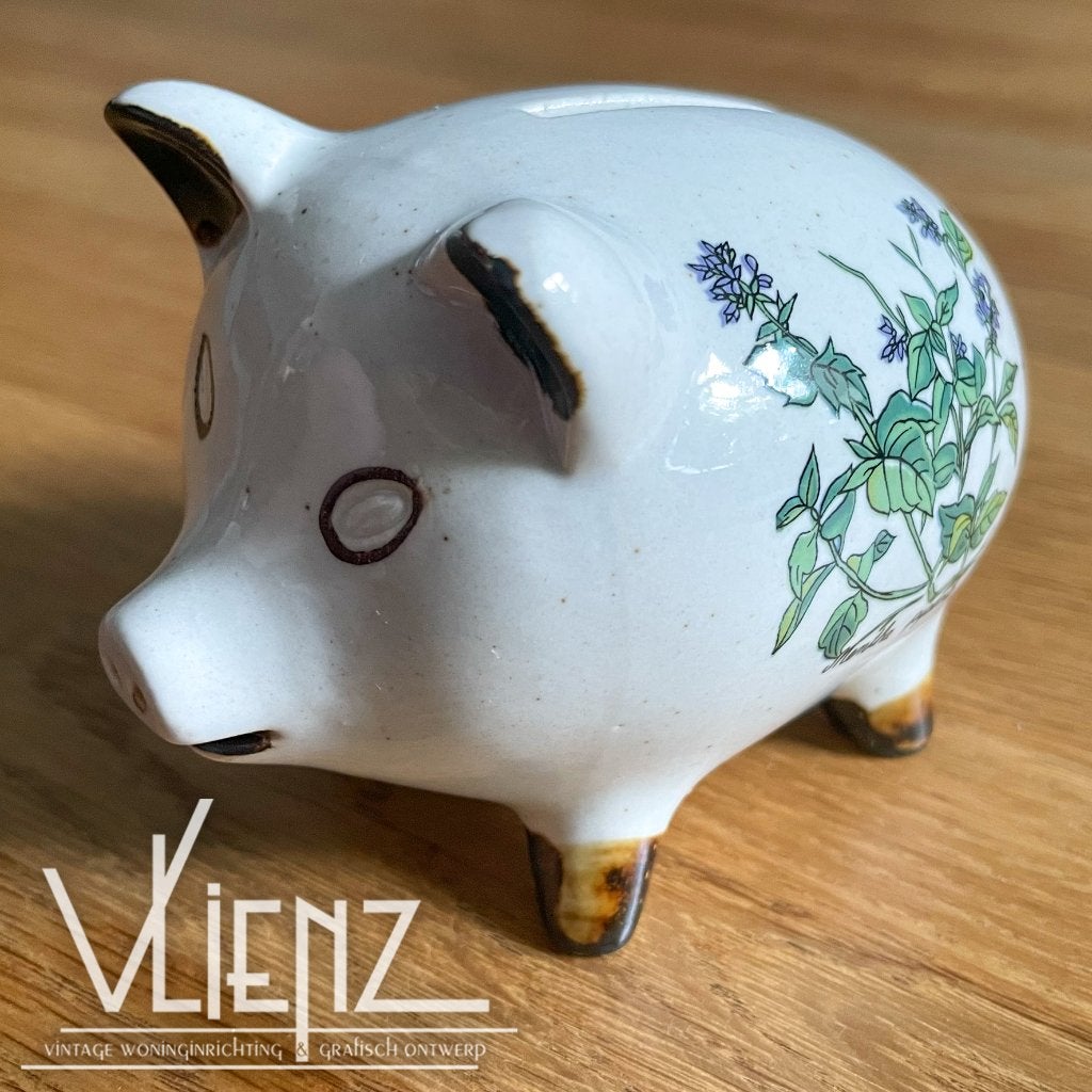 Vintage, brocante spaarvarken, spaarpot, kruiden, Ophalen of Verzenden, Huis en Inrichting