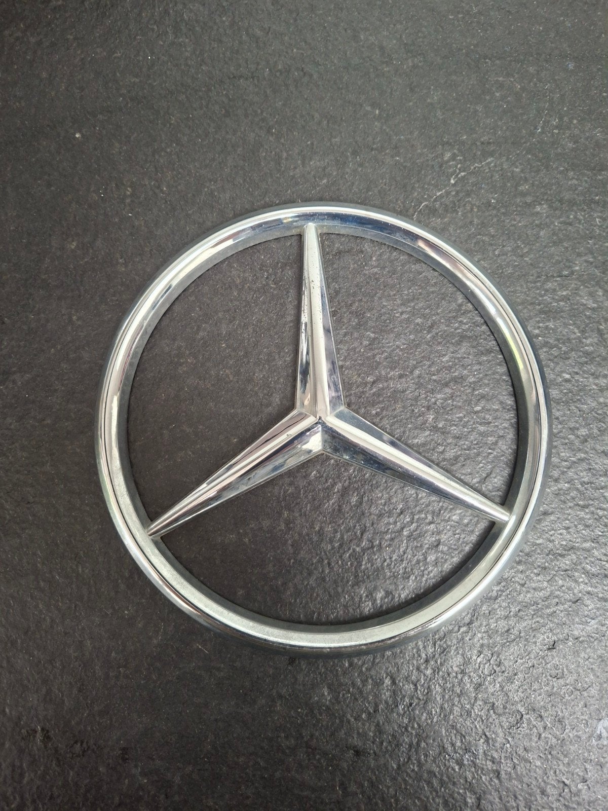 Mercedes-Benz Ster Logo Embleem - Gebruikt, Ophalen of Verzenden, Voor, Mercedes-Benz, Bumper