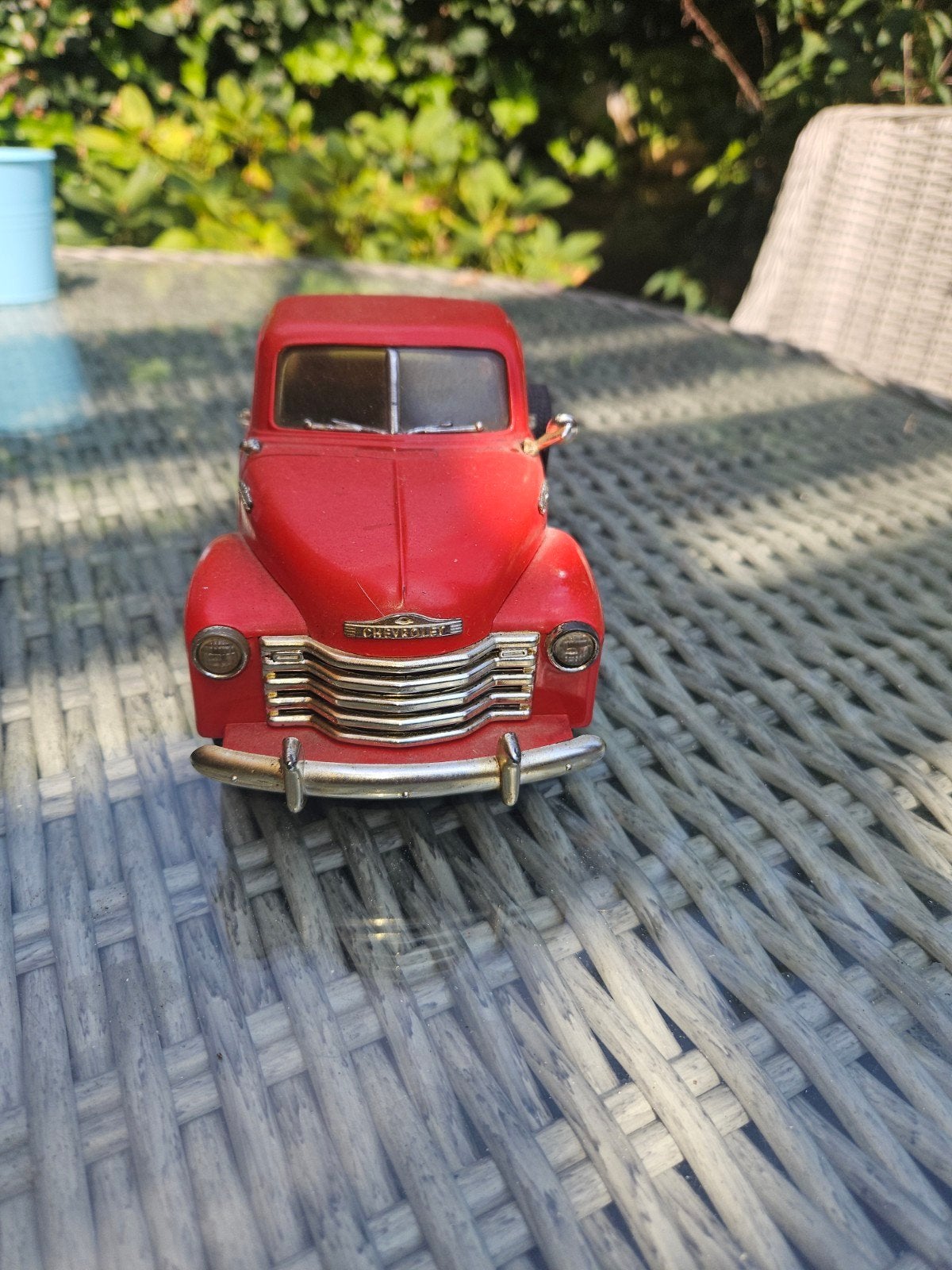 Rode Chevrolet Pickup Truck Modelauto, Kinderen en Baby's, Ophalen, Zo goed als nieuw