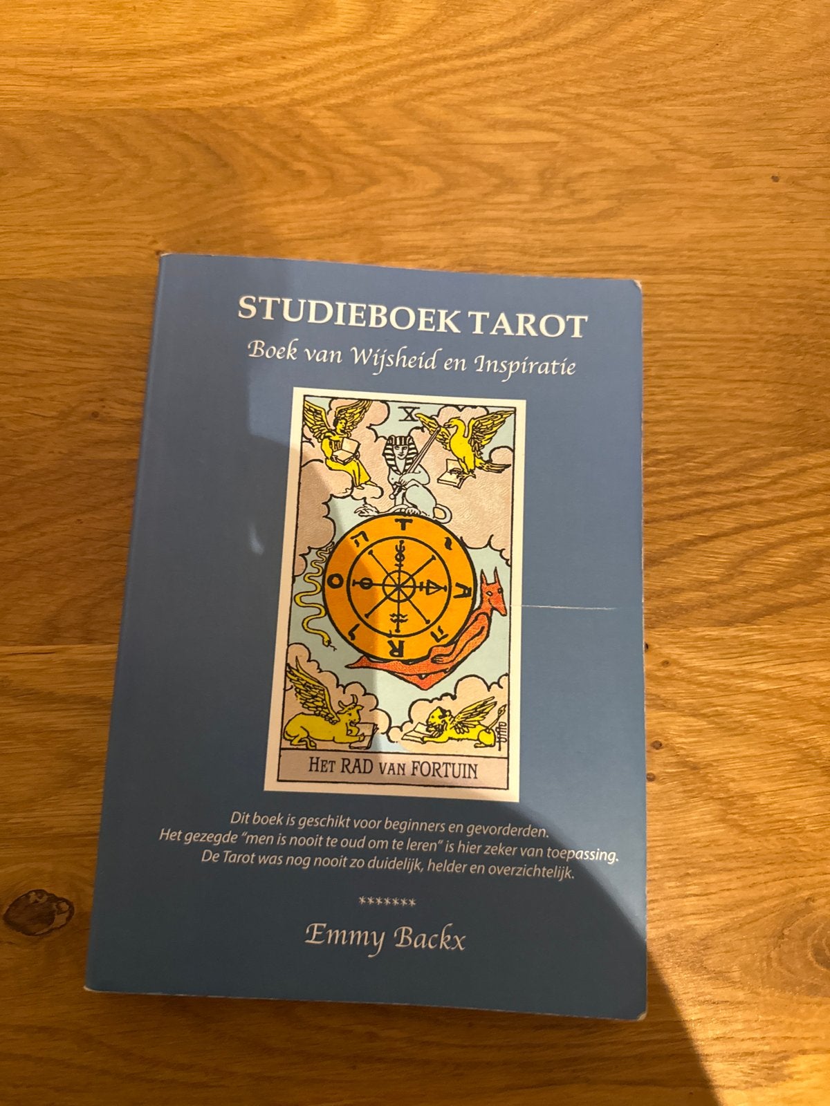 Studieboek Tarot: Boek van Wijsheid en Inspiratie - Emmy Bac, Boeken, Ophalen of Verzenden, Zo goed als nieuw, Tarot of Kaarten leggen