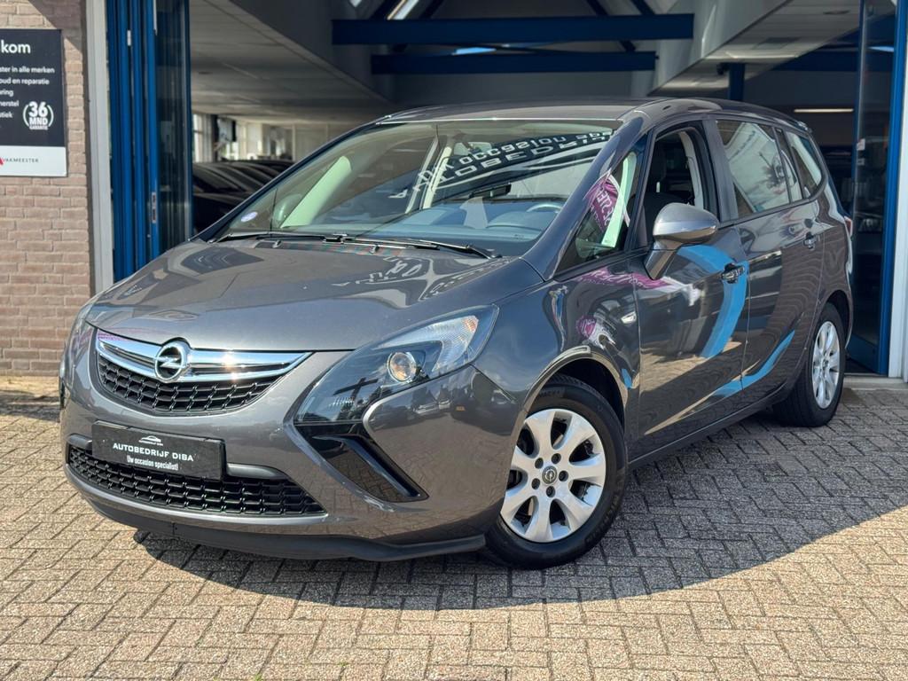 Opel Zafira Tourer 1.4 Business Edition 7p. 2012, Auto's, Opel, Euro 5, Stof, 1250 kg, Zwart