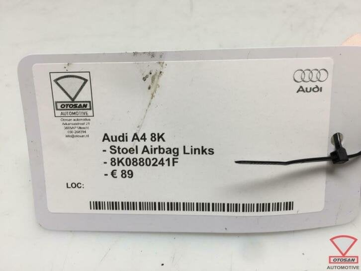 audi a4 8k stoelairbag stoel airbag links 8k0880241f, Gebruikt, AUDI AG, Auto-Union-Strasse 1
85045  Ingolstadt, DE, Kundenbetreuung@audi.de