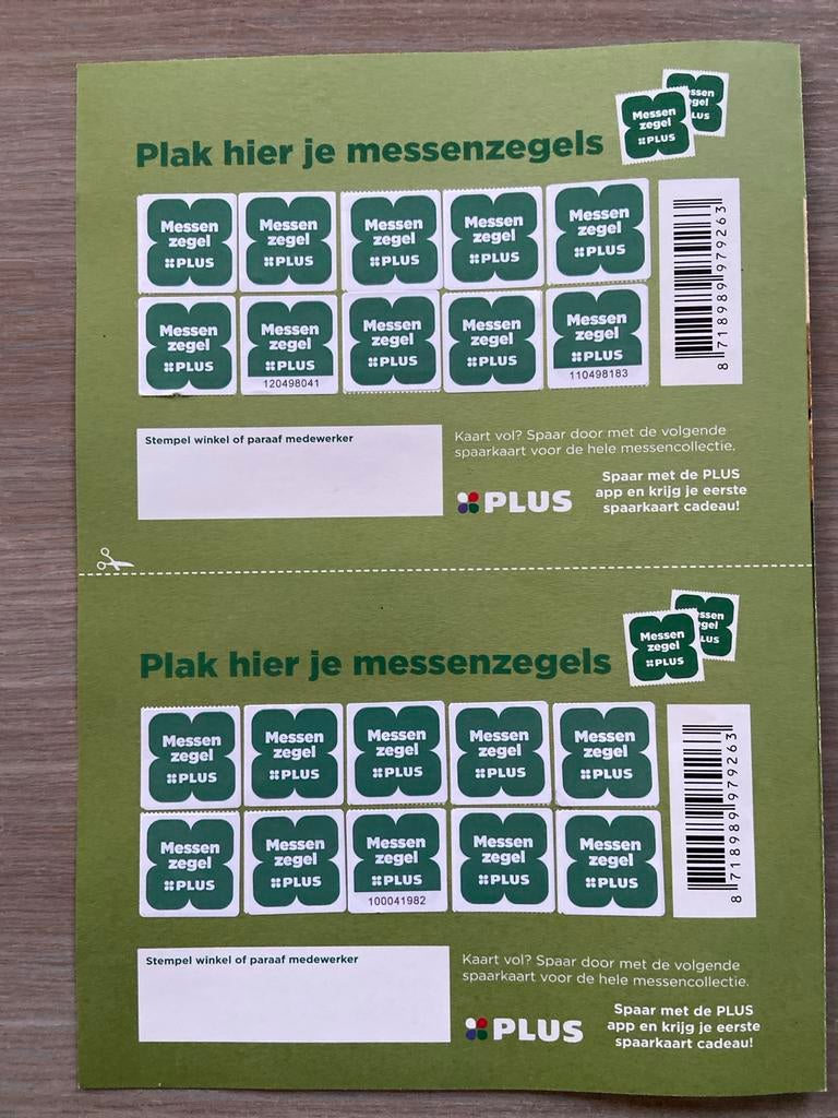 Zegels voor keukenmessen, Plus, Ophalen
