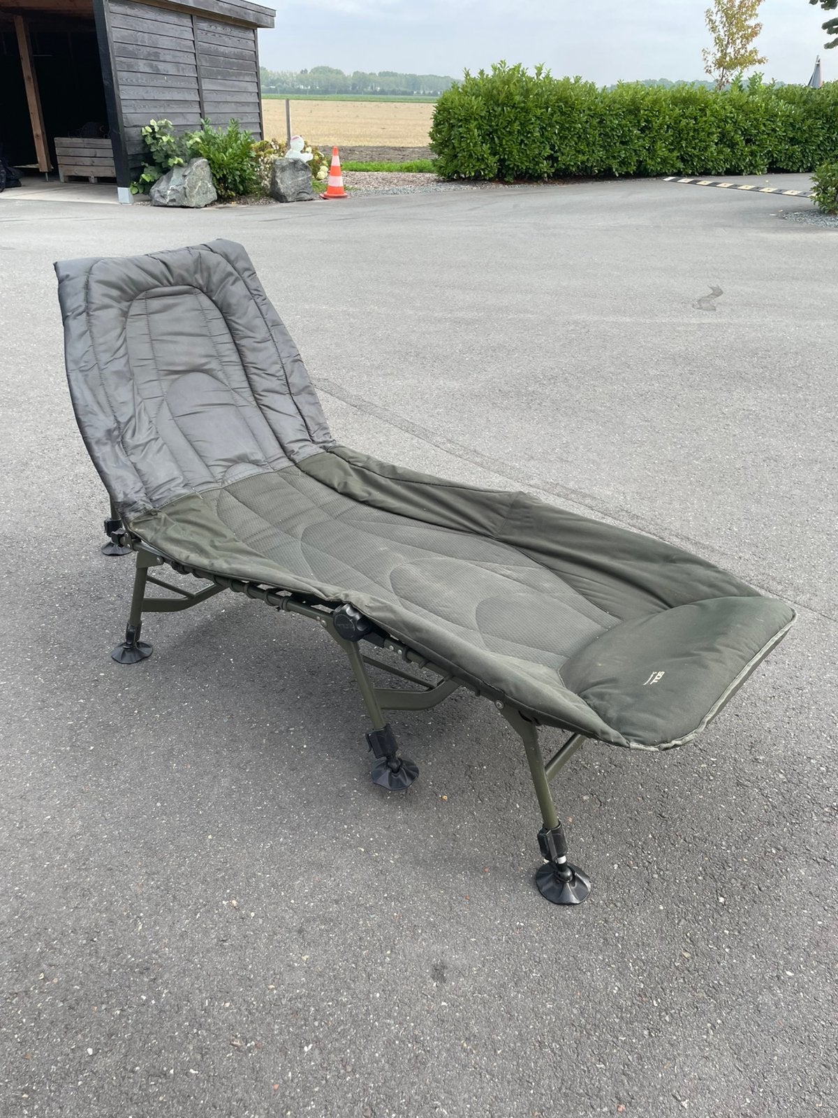 Visstoel stoel om te vissen bed bedchair veldbed soul summum, Ophalen, Zo goed als nieuw, Inklapbaar