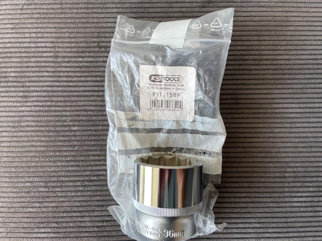 KS Tools 911.1589, dop 12-kant 36mm-1/2", Auto diversen, Autogereedschap, KS Tools, Nieuw, Ophalen of Verzenden, /