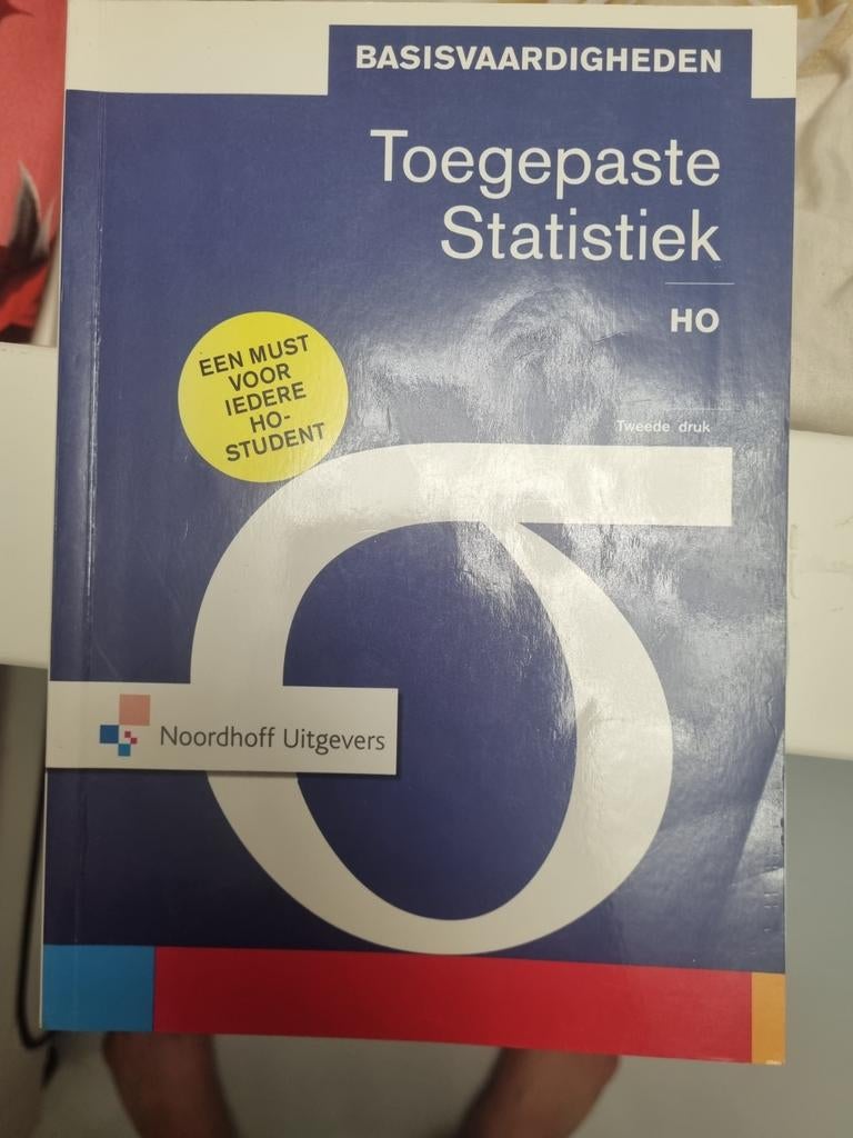 Toegepaste Statistiek Basisvaardigheden (Noordhoff), Boeken, Onbekend, Niet van toepassing, Ophalen of Verzenden, Zo goed als nieuw