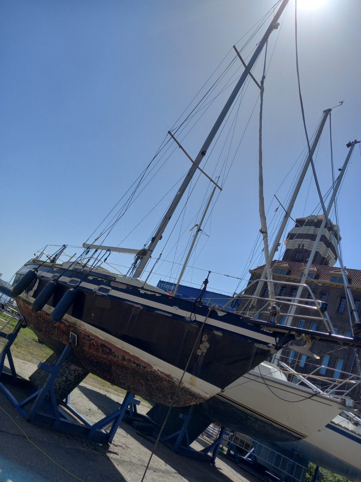 Aluminium mast, Ophalen, Zo goed als nieuw