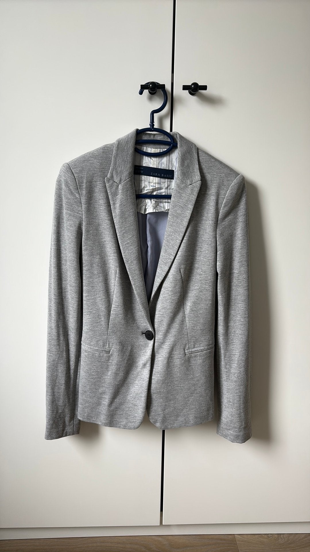 Grijze blazer zara maat XS, Ophalen of Verzenden, Jasje, Maat 34 (XS) of kleiner, Grijs