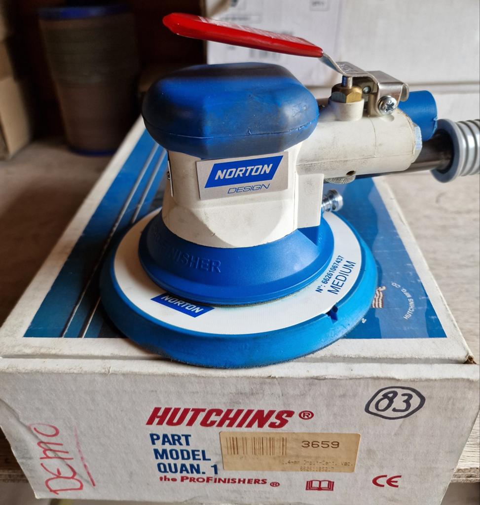 Norton Hutchins schuurmachines 150mm 2,4 en 5mm uitslag, Doe-het-zelf en Verbouw, Gereedschap | Schuurmachines, Ophalen, Zo goed als nieuw