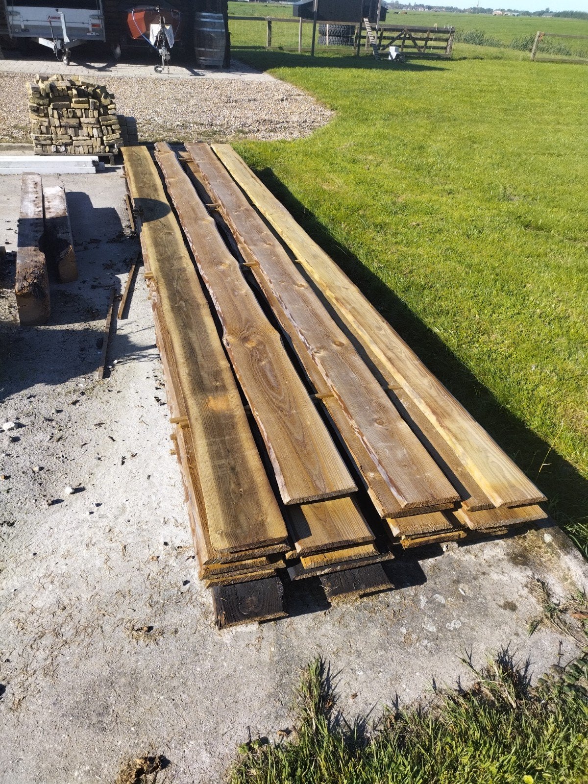 douglas geïmpregneerde schaaldelen, Ophalen, 250 cm of meer, Planken