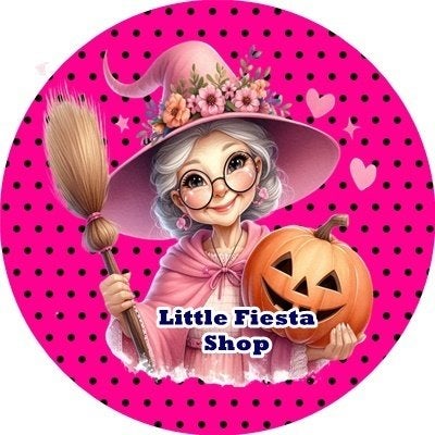 lf918 icing frosting oma halloween 19cm eetbare taart print, Ophalen of Verzenden, Nieuw, Taarten, Bakvorm