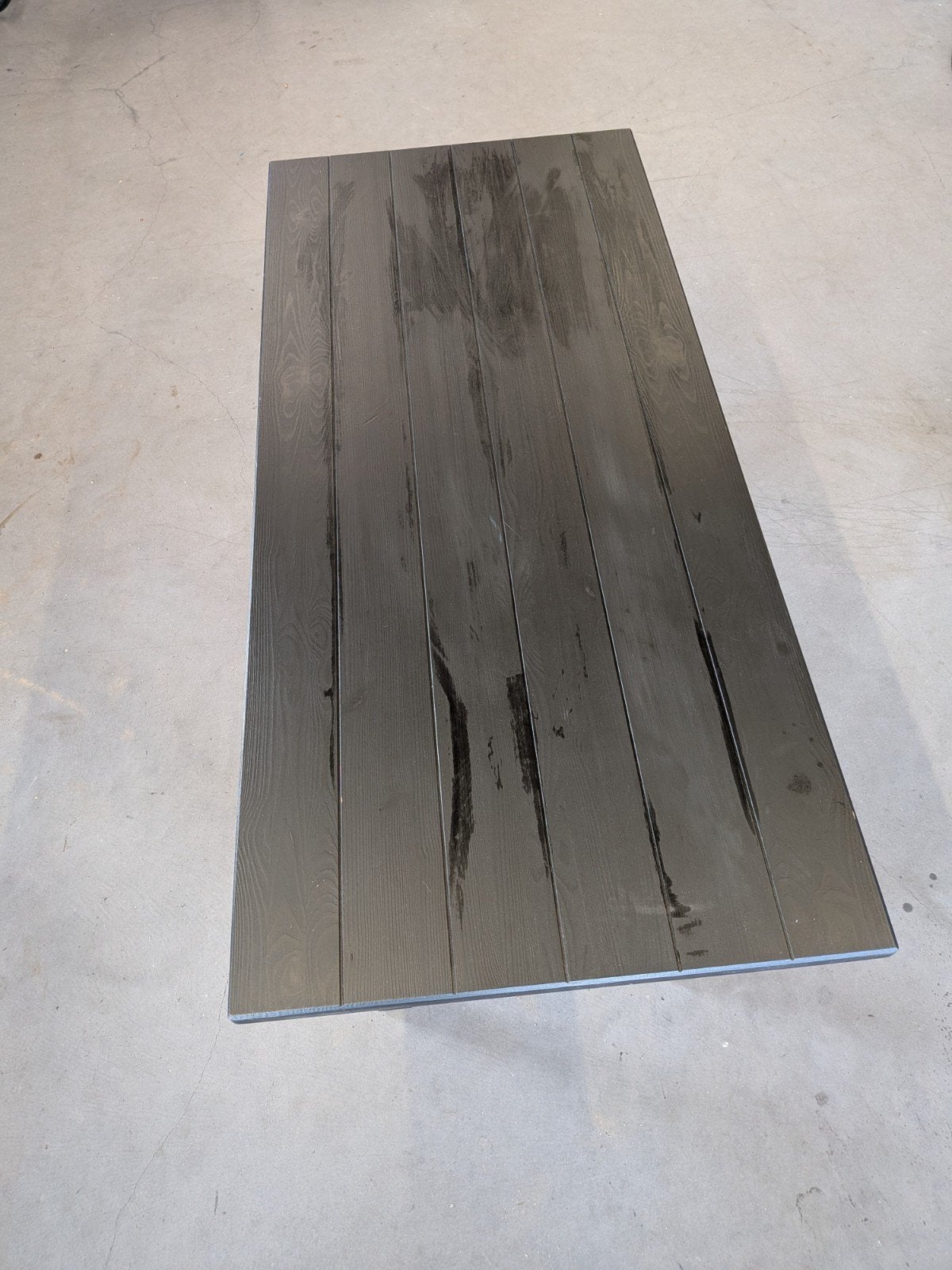 Zwarte tafel, Huis en Inrichting, Tafels | Eettafels, Gebruikt, 100 tot 150 cm, Modern, Industrieel, 50 tot 100 cm