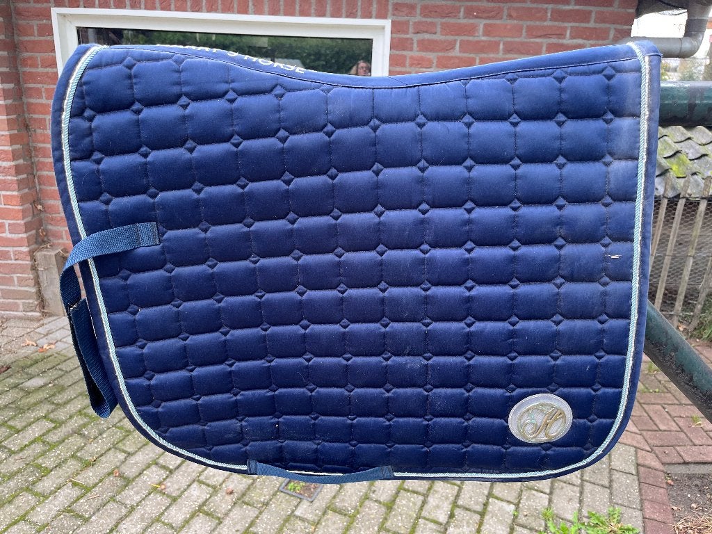 Harry’s Horse dressuur dekje blauw full, Dieren en Toebehoren, Full (L), Gebruikt, Dressuurdekje, Ophalen of Verzenden