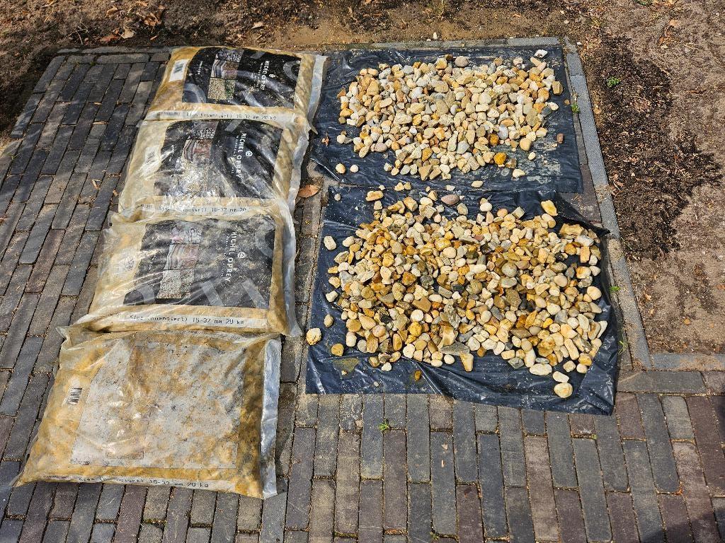 Grind (genuanceerd) Michel Oprey 16-32mm, 100 kg, Tuin en Terras, Grind, Keien en Split, Ophalen, Nieuw, Grind, Kwarts
