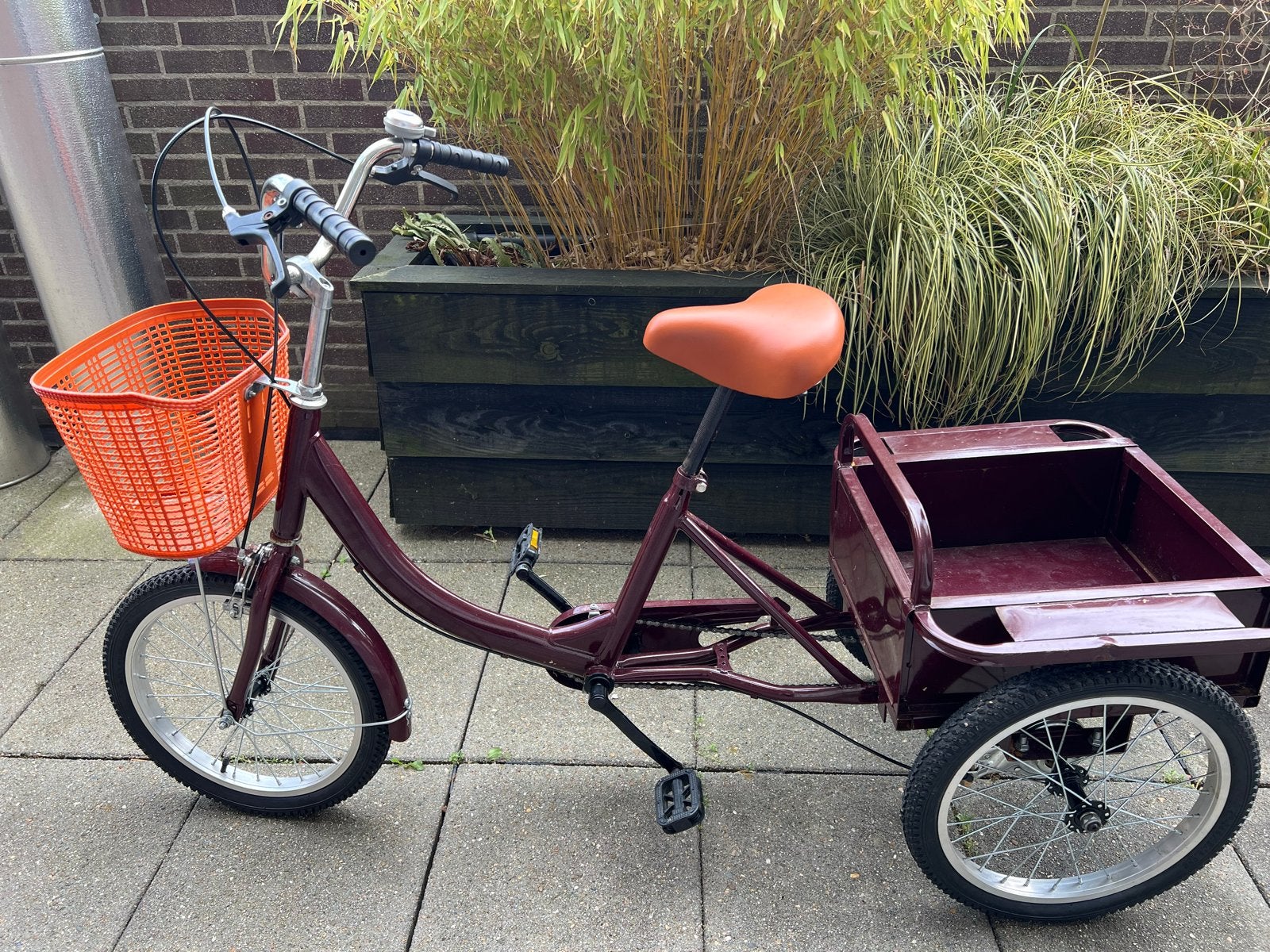 Bakfiets/ driewieler fiets- Ideaal voor goederen, Gebruikt, Goederen, Velgrem, Ophalen
