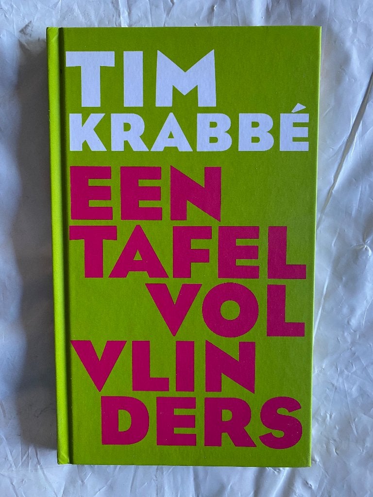 Tim Krabbé: Een tafel vol vlinders, Ophalen of Verzenden, Gelezen, Tim Krabbé