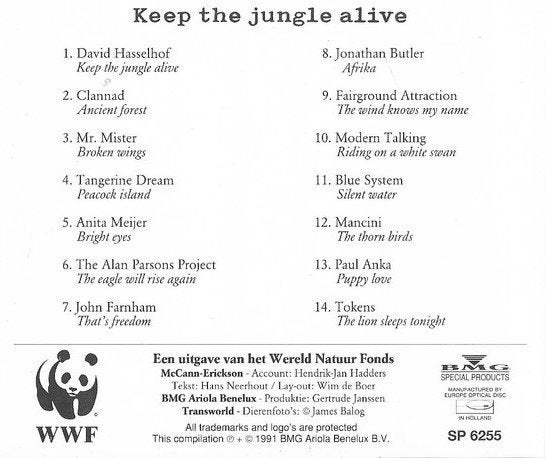 Keep the jungle alive (CD), Inclusief doosje, Ophalen of Verzenden, Zo goed als nieuw, Verzamelalbum