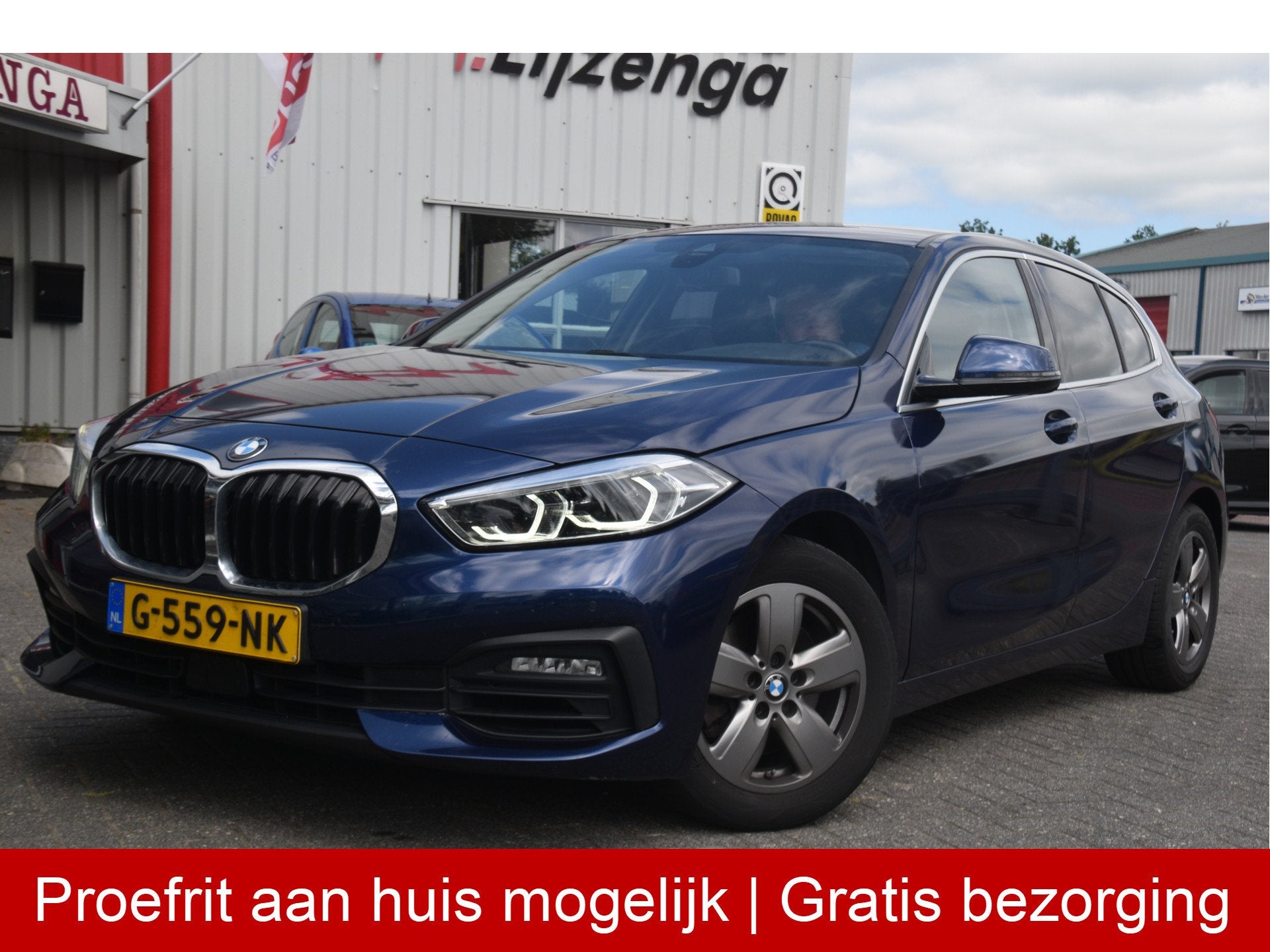 BMW 1-serie 118i Executive Edition LED | Virtual Cockpit | C, Auto's, Stof, Gebruikt, Met garantie (alle), Blauw
