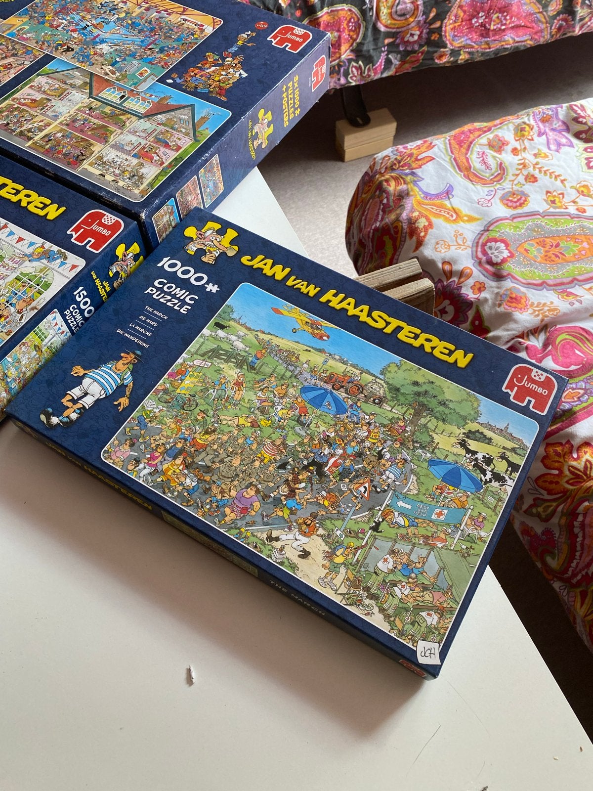 12 Jan van Haasteren puzzels, Hobby en Vrije tijd, Denksport en Puzzels, Gebruikt, Legpuzzel, Minder dan 500 stukjes, Ophalen