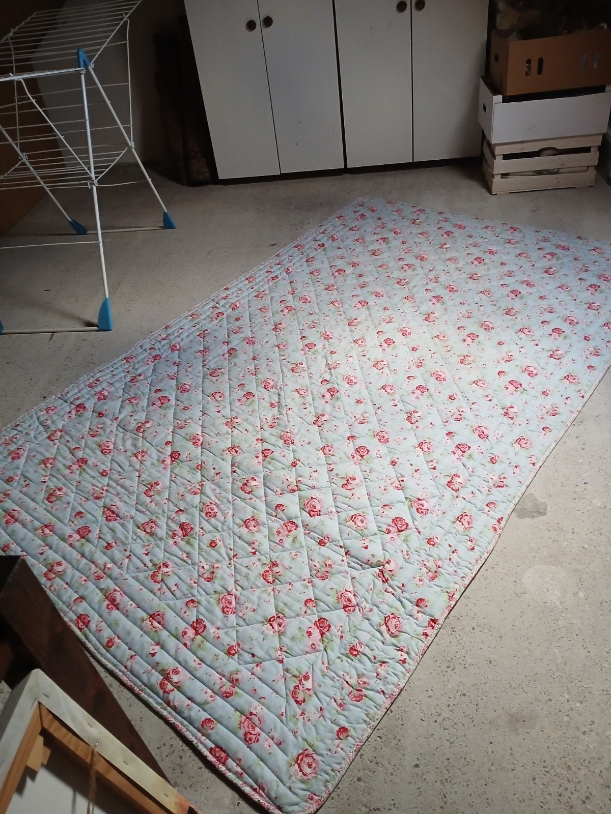 gewatteerd Sprei/deken, Ophalen, Gebruikt, Blauw, Overige typen