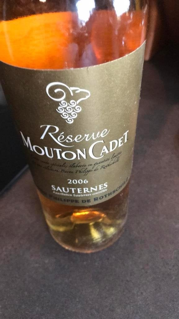 Reserve mouton cadet sauternes 2006, Ophalen of Verzenden, Nieuw, Frankrijk, Roséwijn