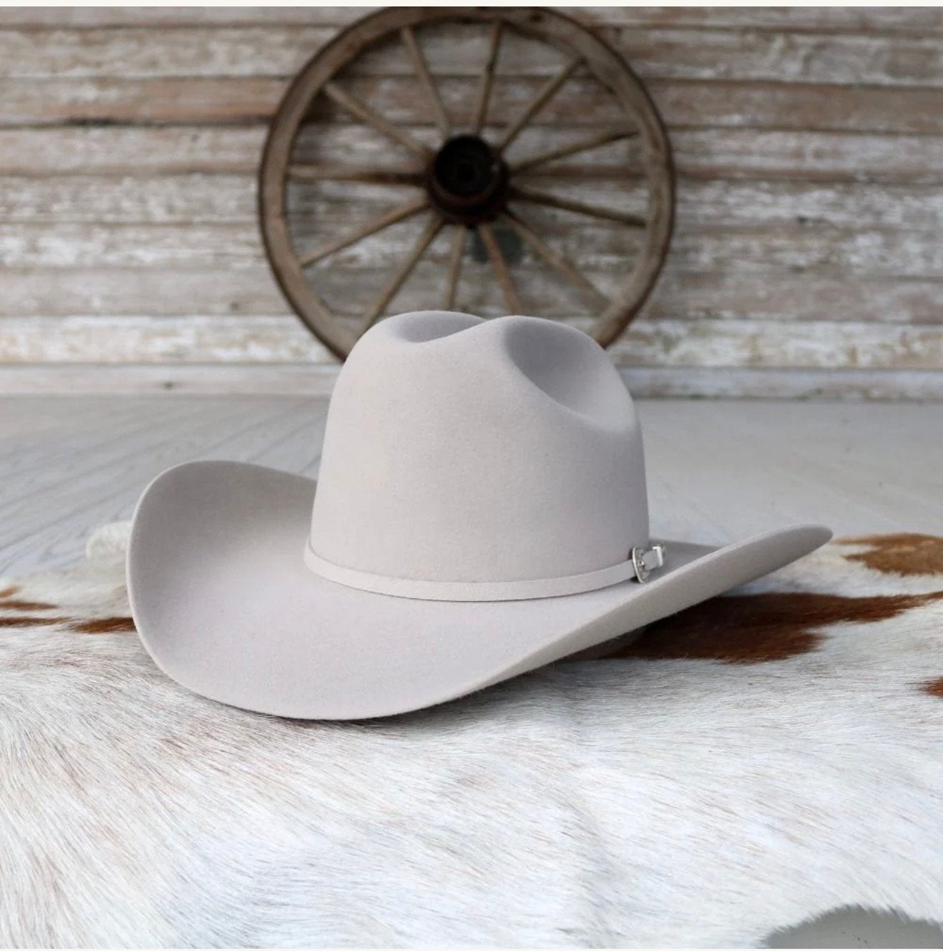 Stetson 6X  Cowboy Felt Hat - mist Gray size 60, Ophalen of Verzenden, Zo goed als nieuw, 60 cm (XL, 7½ inch) of meer