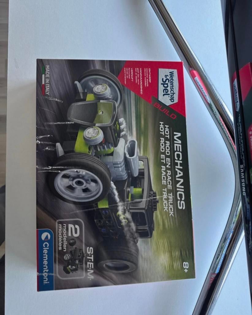 Clementoni Mechanics Hot Rod & Race Truck Bouwpakket, Ophalen of Verzenden, Zo goed als nieuw, Overige merken
