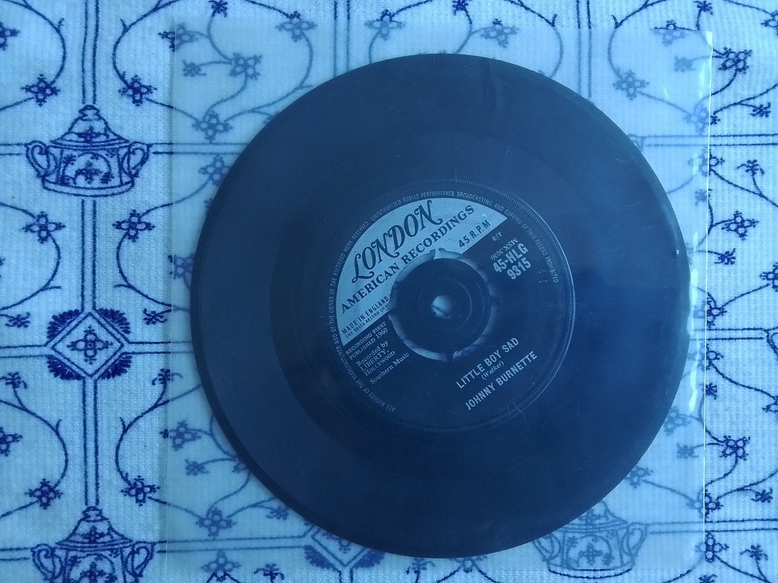 Johnny Burnette            Little boy sad, Cd's en Dvd's, Vinyl Singles, 7 inch, Ophalen of Verzenden, Zo goed als nieuw, Pop