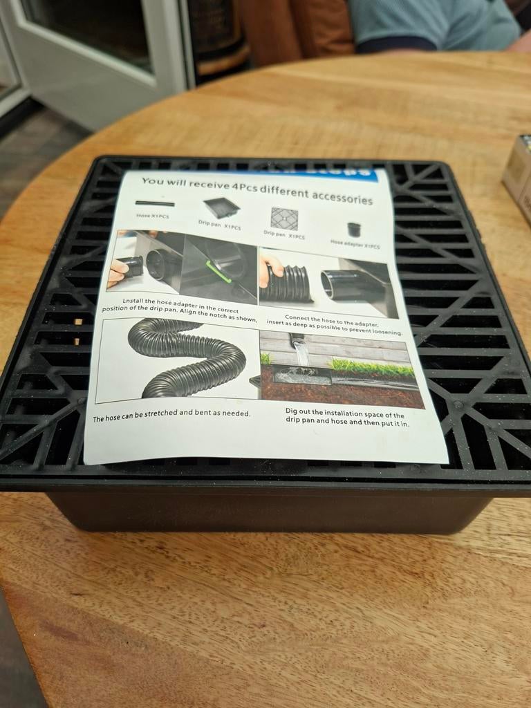 Afvoergoot met flexibele slang voor regenwater, Tuin en Terras, Ophalen of Verzenden, Nieuw, Overige typen