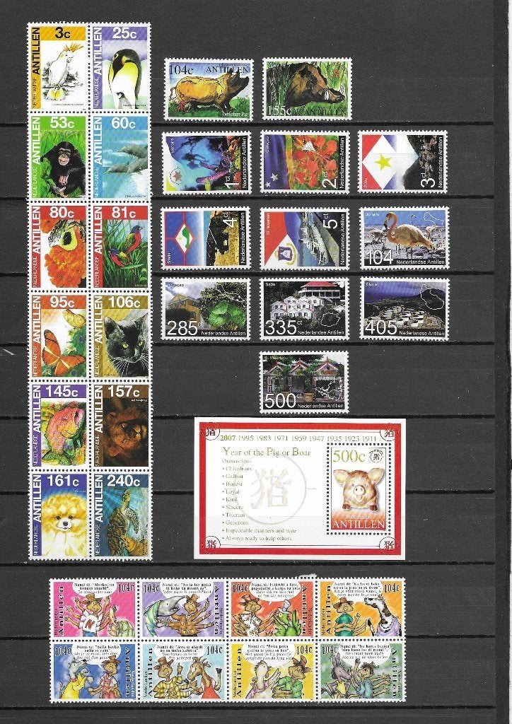 Nederlandse Antillen 2007, Complete jaargang, Postfris., Postzegels en Munten, Postzegels | Nederlandse Antillen en Aruba, Verzenden
