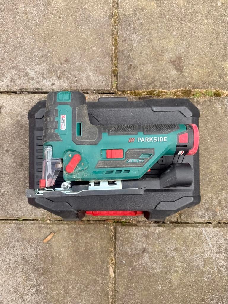 Parkside Accu Decoupeerzaag - X 12V Team, Gebruikt, Decoupeerzaag, Ophalen of Verzenden, 30 tot 70 mm