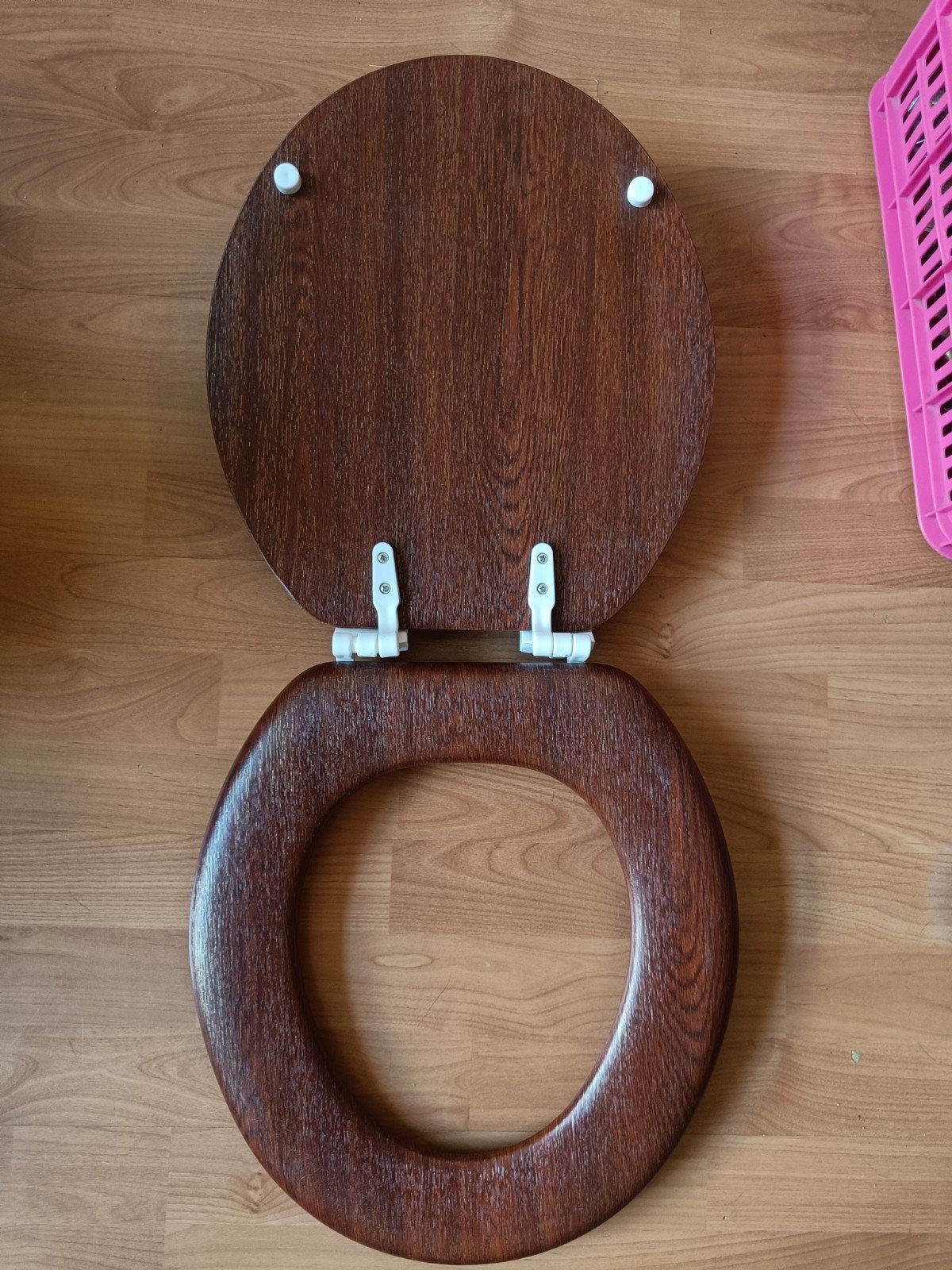Houten toiletbril KmtStyle - Zo goed als nieuw, Ophalen of Verzenden, Zo goed als nieuw, Toilet