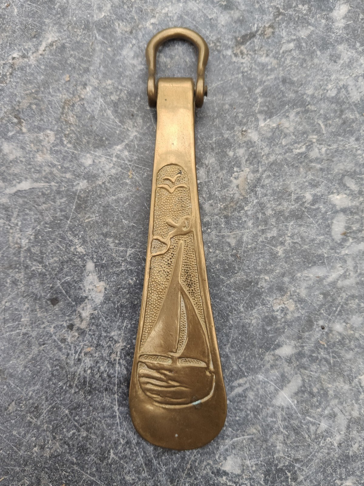 Mooie vintage messing schoenlepel, Ophalen of Verzenden