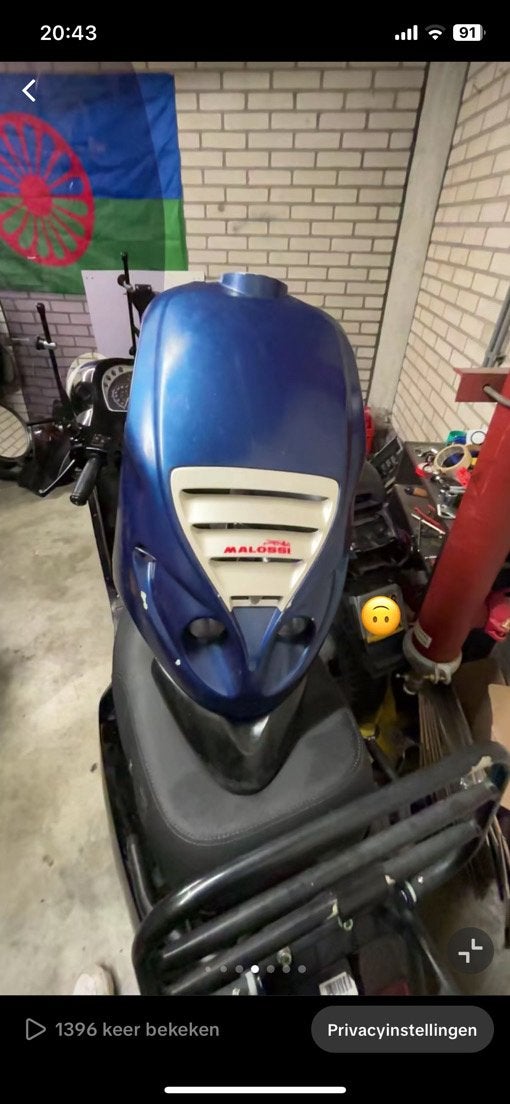 Piaggio NTT kappenset, Fietsen en Brommers, Ophalen, Zo goed als nieuw, Kap, Piaggio