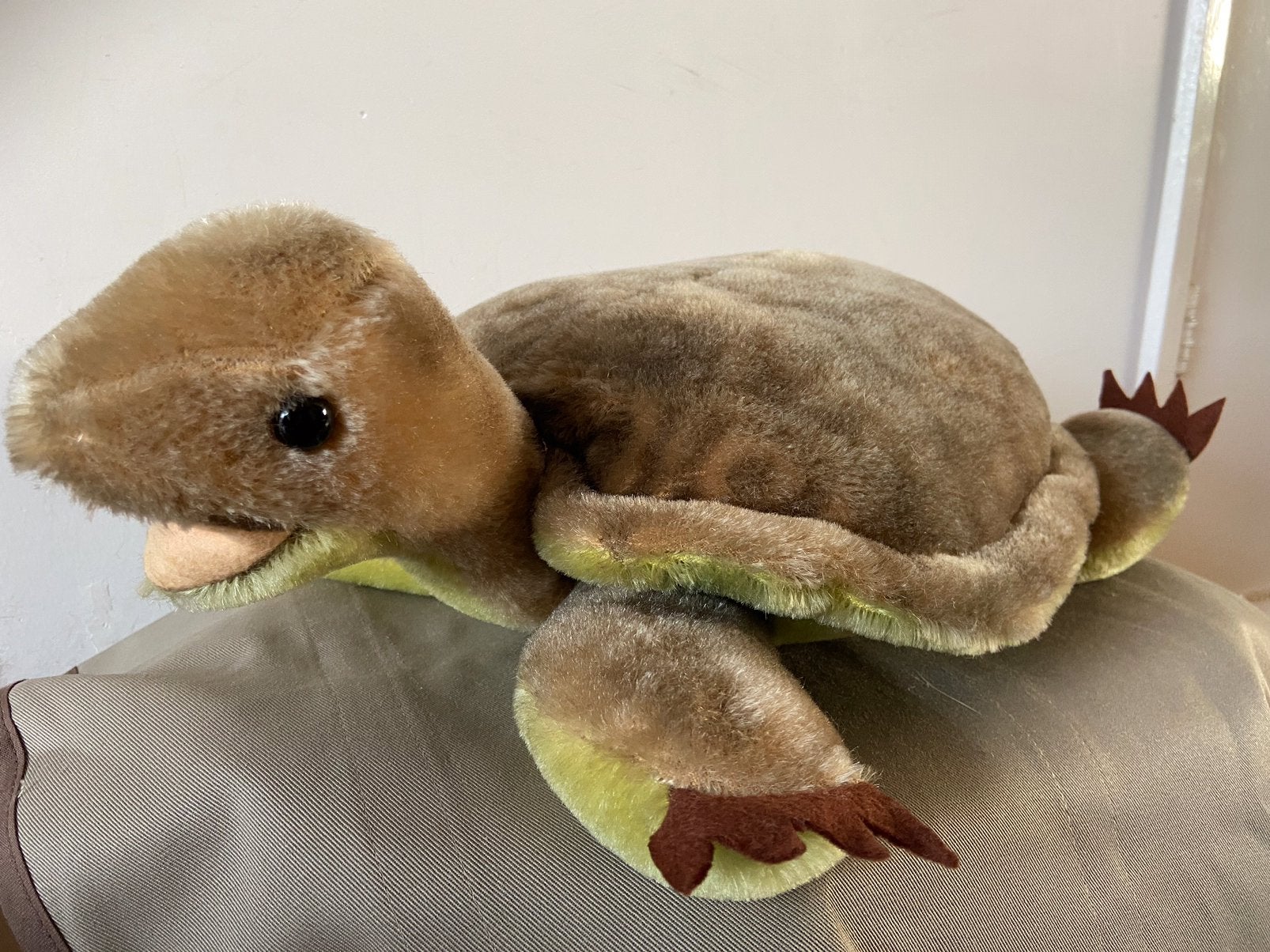 Steiff schildpad Slo, 40cm lang, Ophalen of Verzenden, Zo goed als nieuw, Overige typen, Steiff