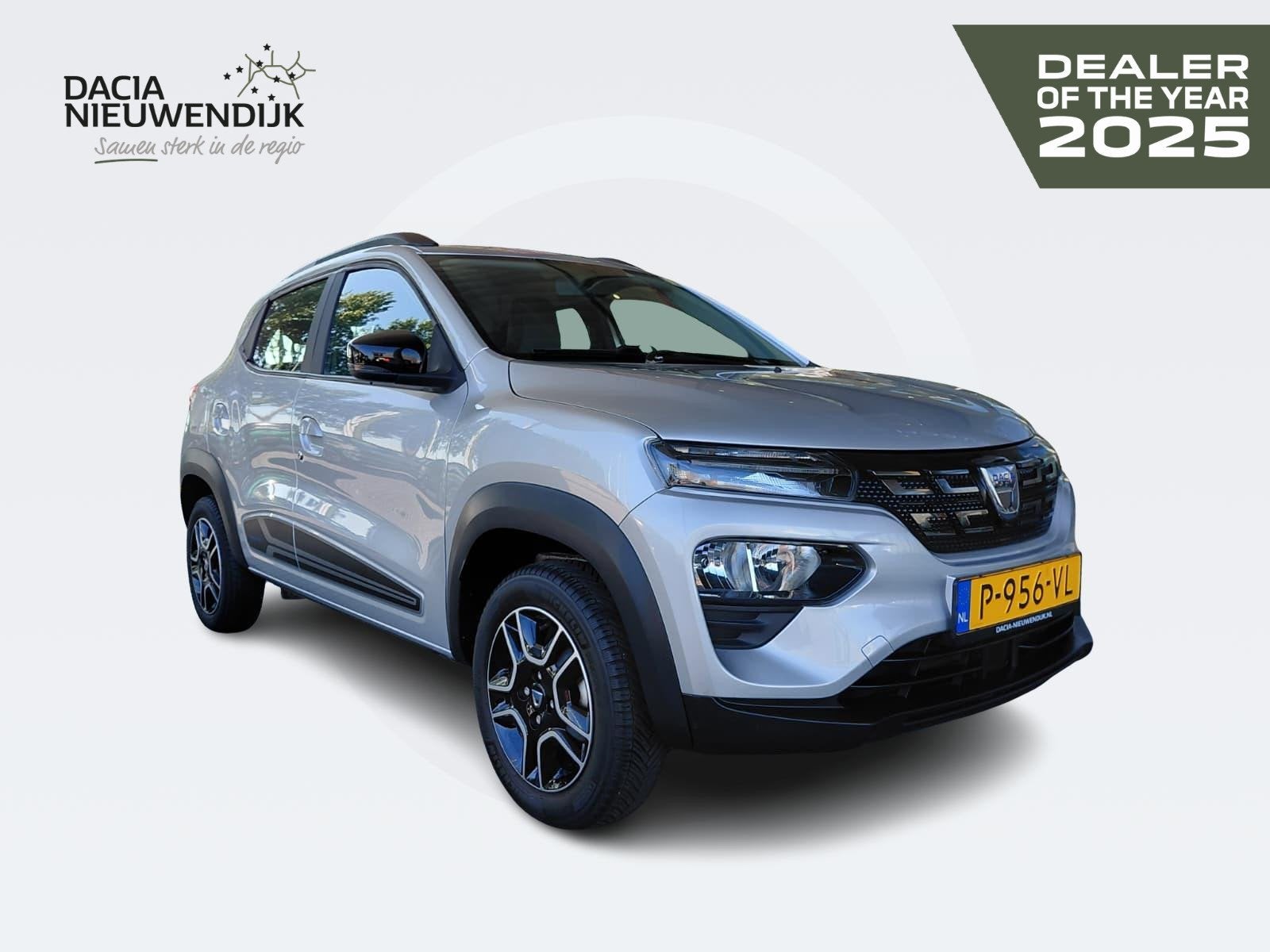 Dacia Spring Comfort Plus (Orange Pack) 27 kWh AUTOMAAT | CA, Auto's, Gebruikt, Zwart, Parkeercamera, 38 min