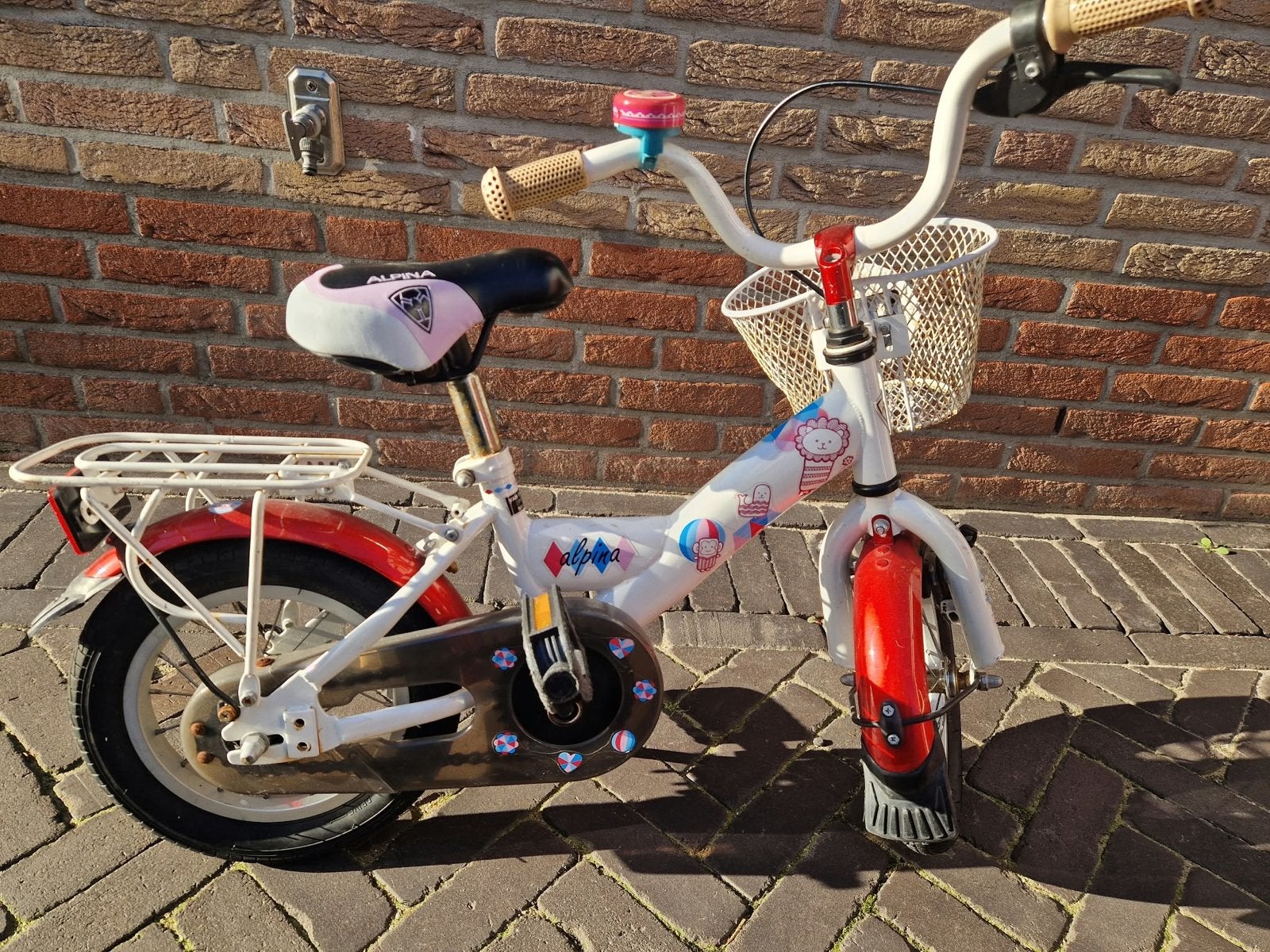 Alpina kinderfiets 12,5 inch, Ophalen, Gebruikt, Terugtraprem, Minder dan 16 inch