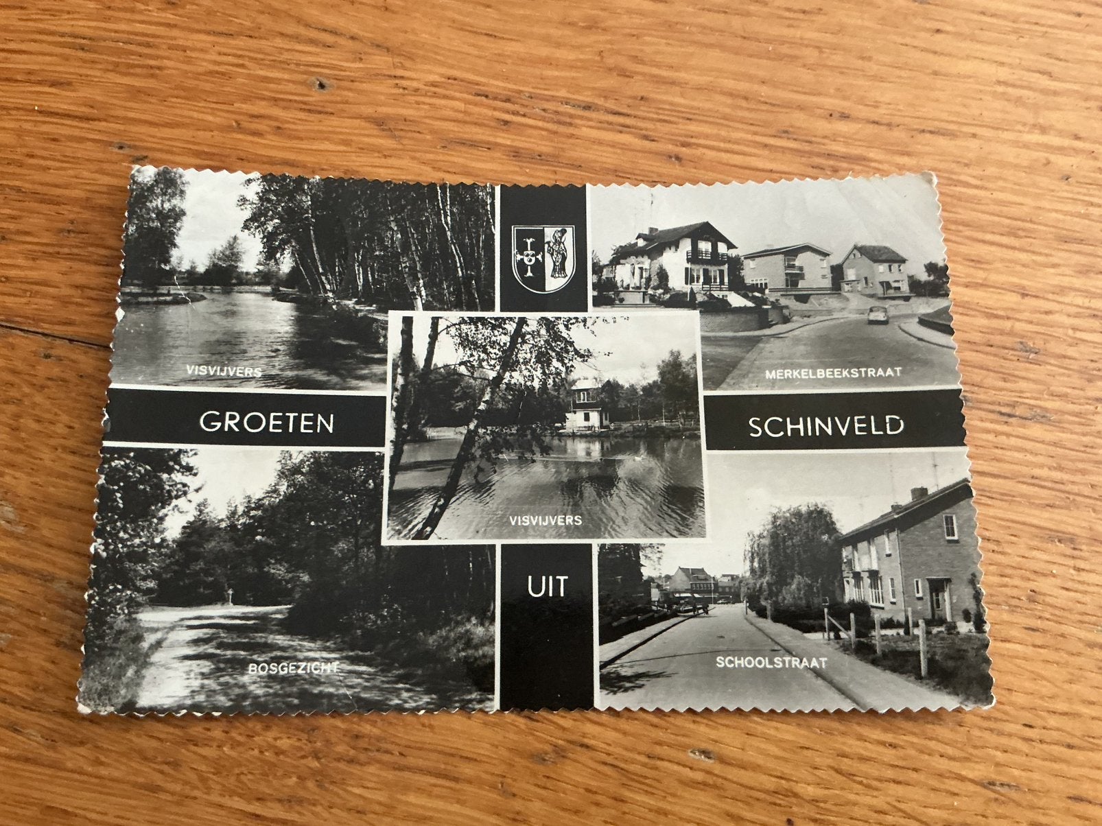 O352 Schinveld plakresten, Ophalen of Verzenden