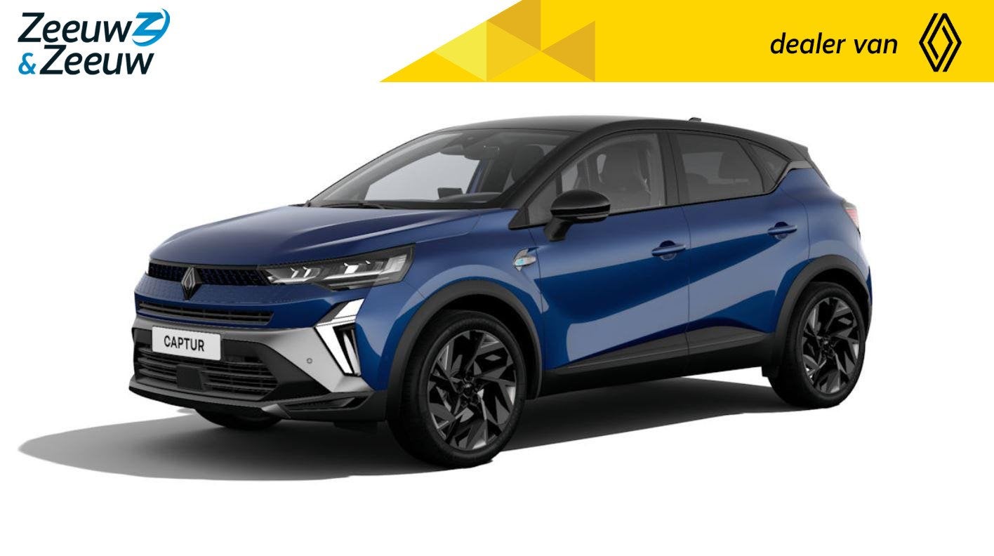 Renault Captur (Zeeuw & Zeeuw Private Lease Actie v.a. € 5, Auto's, 1789 cc, 4 cilinders, Blauw, Automatische klimaatregeling