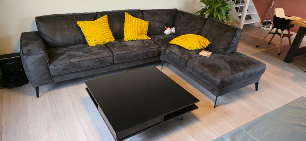 IKEA TOFTERYD salontafel hoogglans zwart met opbergruimte, Huis en Inrichting, Tafels | Salontafels, Overige houtsoorten, Gebruikt
