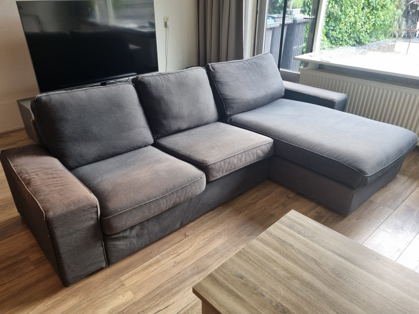 Ikea modulaire bank met chaise longue, Huis en Inrichting, Ophalen, 250 tot 300 cm, Gebruikt, 125 tot 150 cm