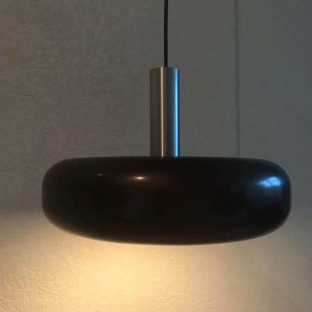 Space Age hanglamp, UFO '60 / '70, Ophalen of Verzenden, Metaal, Minder dan 50 cm